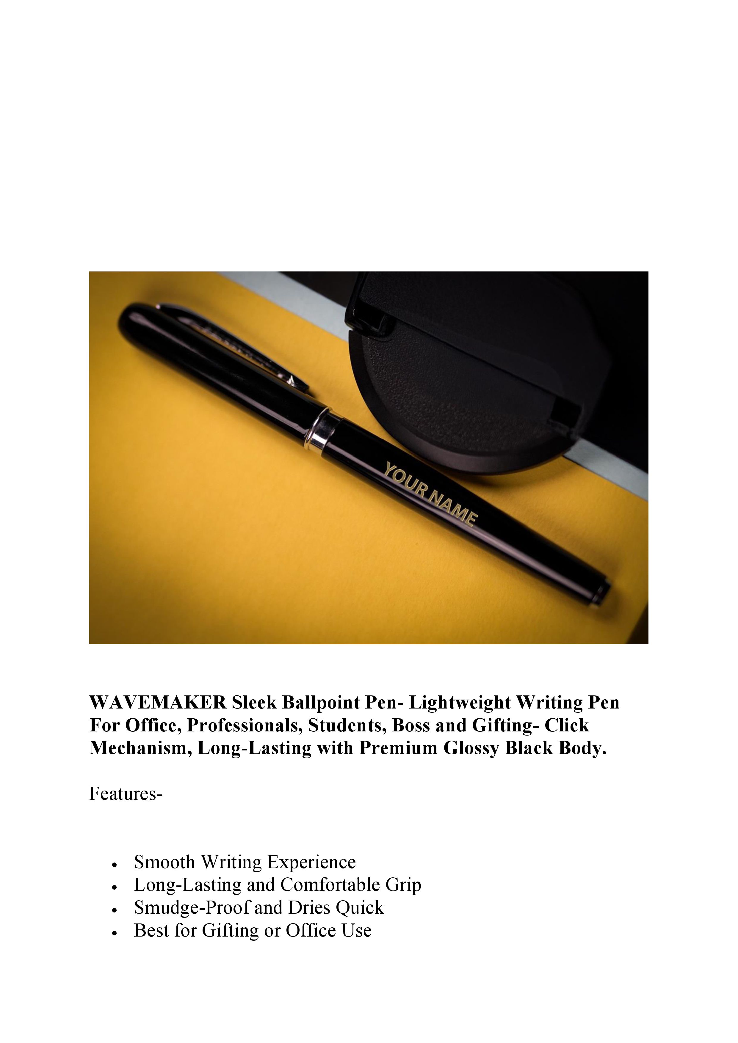 WAVEMAKER Sleek Ballpoint Pen
